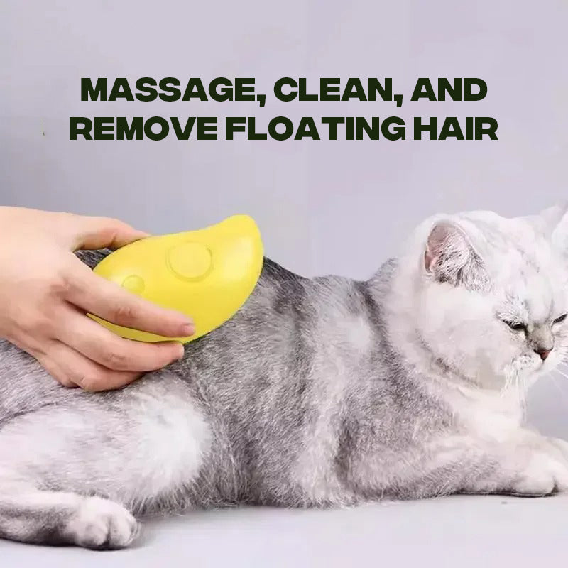 3-In-1 Pet Grooming Steam Brush