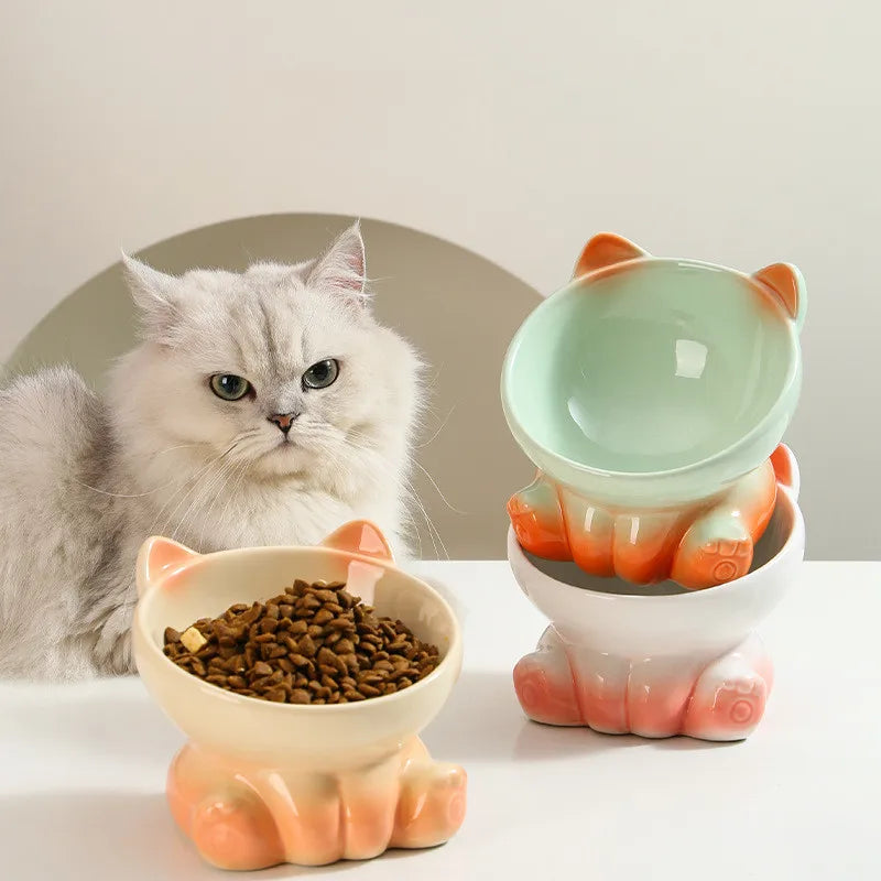 Raised Cat Shaped Gradient Bowl