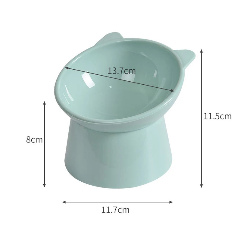 Tilted Raised Cat Bowl