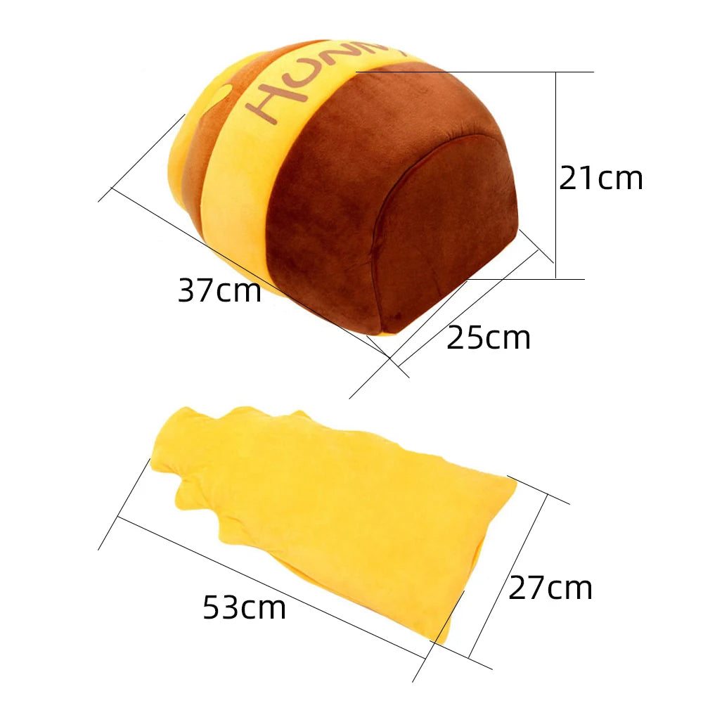 Cute Honey Plush Cat Bed