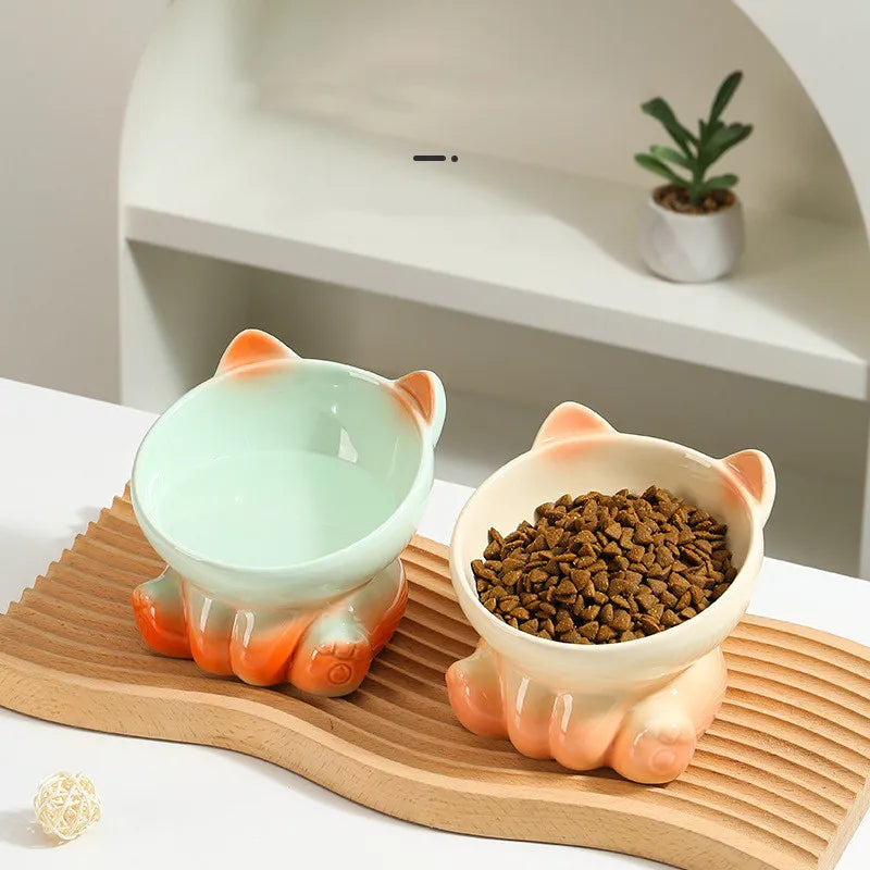 Raised Cat Shaped Gradient Bowl