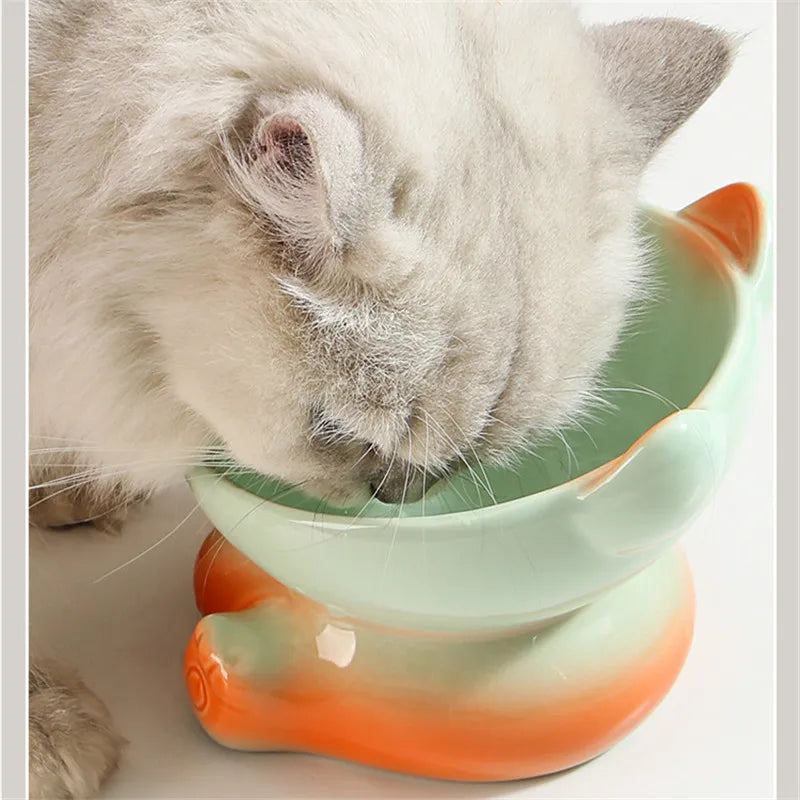 Raised Cat Shaped Gradient Bowl