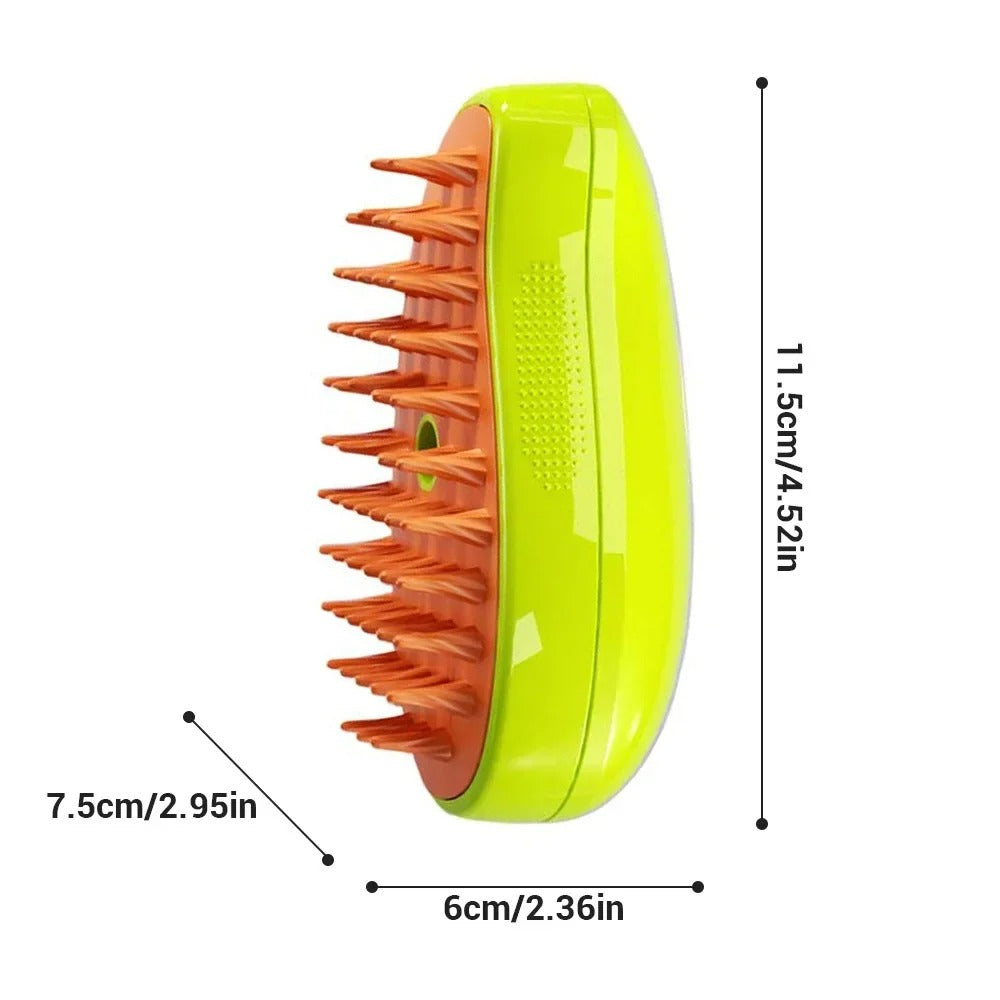 3-In-1 Pet Grooming Steam Brush